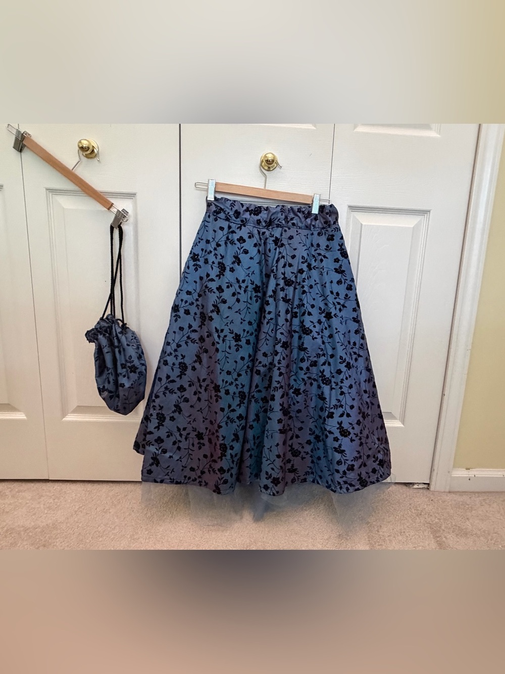 Handmade Formal Maxi Skirt with Matching Purse